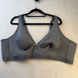 Cacique Wireless Bra 52C Gray Full Coverage Comfort Bra Plus Size